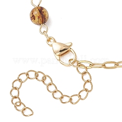 Браслеты из натуральных янтарных бусин.&nbsp;BJEW-JB13484-01