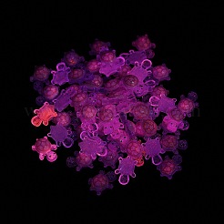 Светящиеся кабошонов смолы&nbsp;RESI-U003-03F