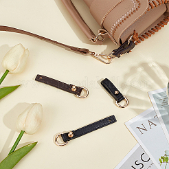 4 шт. 2-х цветные застежки-подвески из искусственной кожи&nbsp;PURS-PH0001-31