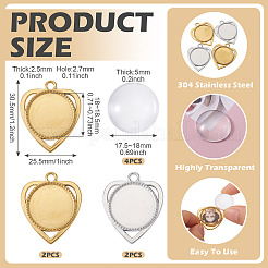 Наборы для самостоятельного изготовления подвески в форме сердца&nbsp;STAS-TA0005-43