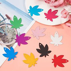 30шт 10 цвета алюминиевые заготовки подвески&nbsp;ALUM-FH0001-10