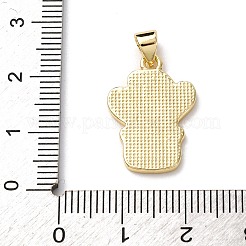 Латунь эмаль подвески&nbsp;FIND-I054-01A-G