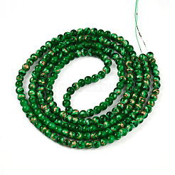 Выпечка окрашенные стеклянные бусины&nbsp;X1-DGLA-N010-4mm-04