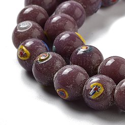 Непальские бусины лэмпворк ручной работы&nbsp;LAMP-Z008-09F