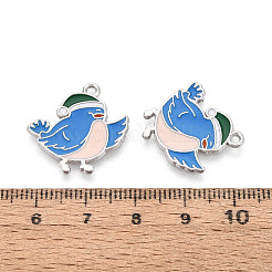 Подвески в виде птиц из эмалированного сплава&nbsp;ENAM-T024-80A-P