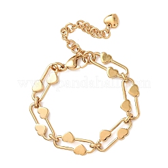 Браслеты-цепочки из нержавеющей стали 304&nbsp;BJEW-P379-01G