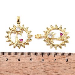 Стойки обшивки латунь микро проложить Циркон подвеску&nbsp;KK-Z071-44G