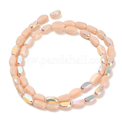 Гальванические непрозрачные стеклянные бусины&nbsp;EGLA-H112-06-HR07