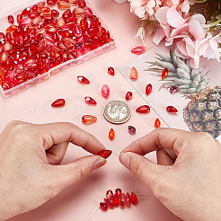 180 шт. 9 вида прозрачных стеклянных бусин&nbsp;GLAA-GA0002-17