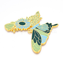 Подвески из эмалированного сплава с гальванопокрытием&nbsp;ENAM-N056-398D-G