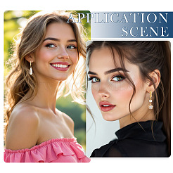 12 шт. 6 стиля латунных сережек-колец&nbsp;KK-TA0002-88