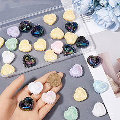 30 шт. переливающиеся акриловые бусины с УФ-покрытием&nbsp;OACR-SP0001-31