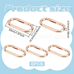 6 шт. пружинные кольца из цинкового сплава&nbsp;FIND-UN0007-30