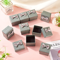 Квадратные картонные бумажные подарочные коробки для хранения колец&nbsp;CON-TAC0001-17C