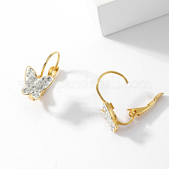 Элегантные серьги-кольца из нержавеющей стали 201 в форме бабочки&nbsp;GI3123