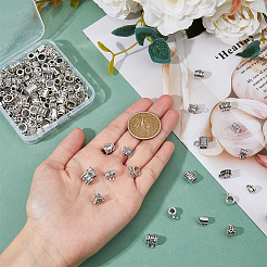 140 шт. 14 стильные тибетские поручни из сплава&nbsp;TIBE-DC0001-13