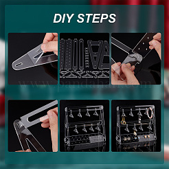 1 комплект прозрачных акриловых подставок для сережек&nbsp;EDIS-PH0001-24C