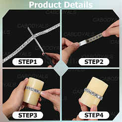 Самоклеящиеся стеклянные стразы горячей фиксации&nbsp;DIY-WH20013-98A