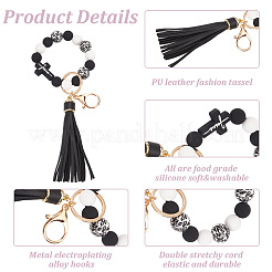 2шт силиконовые с подвесками из искусственной кожи&nbsp;HJEW-AN0001-01