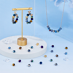 200шт 10 цвета гальванические стеклянные бусины&nbsp;EGLA-DC0001-12