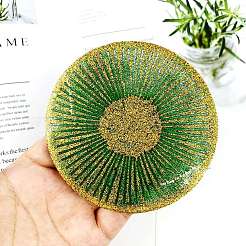 Плоские круглые силиконовые Молды с ковриком для чашек с узором на ножках&nbsp;LS-DIY-M039-02