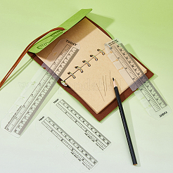 24шт 3 стиля пластиковая закладка линейка&nbsp;AJEW-FH0006-04B