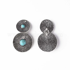 Синтетические бирюзовые подвески&nbsp;PALLOY-N157-035