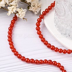 Природного сердолика нитей бисера&nbsp;X-G-C076-6mm-2A