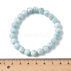 Круглые браслеты из натурального гемиморфита с бусинами для мужчин и женщин&nbsp;BJEW-B136-01B