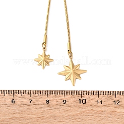 Ожерелья-слайдеры из нержавеющей стали 304 со звездами&nbsp;NJEW-R026-14G