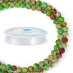 Наборы для самостоятельного изготовления браслетов из бусин натурального регалита/императорской яшмы/морского осадка&nbsp;DIY-TA0002-69D