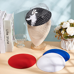 4 шт. 4-х цветная круглая основа для шляпы-чародея из ткани ЭВА для шляпного дела&nbsp;AJEW-BC0007-39