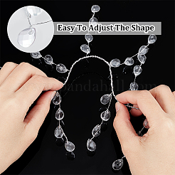 Прозрачные акриловые подвесные ветки-капли&nbsp;FIND-WH0126-342