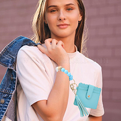 1 шт. прямоугольных держателей для визиток из искусственной кожи&nbsp;AJEW-GL0003-17B