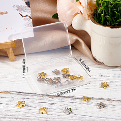 20 шт. подвески из кубического циркония 2 цветов&nbsp;KK-BBC0001-54