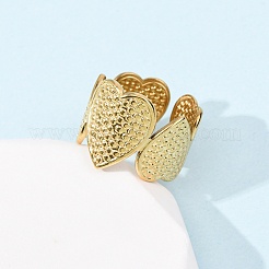 Кольца-манжеты из нержавеющей стали 304 для женщин&nbsp;RJEW-K309-01G