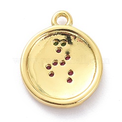 Латунные микро проложить кубического циркония подвески&nbsp;ZIRC-P085-33G