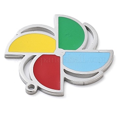 Подвески из нержавеющей стали 304 с эмалью&nbsp;LS-STAS-M076-06P