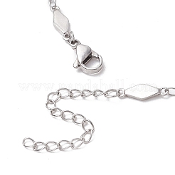 Цепочки из нержавеющей стали 304 с ромбовидными звеньями&nbsp;NJEW-JN05205-02