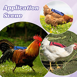 Фартук-седло из полиэстера для курицы&nbsp;AJEW-CP0008-61A