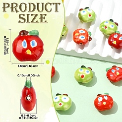 5шт фарфоровые бусины ручной работы&nbsp;PORC-YW0001-68A