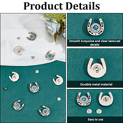 12 комплект заклепок-монет из цинкового сплава и смолы&nbsp;FIND-CP0003-39A