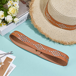 1 шт. кожаных лент с металлическими заклепками для аксессуаров для соломенной шляпы своими руками&nbsp;AJEW-MA0001-14