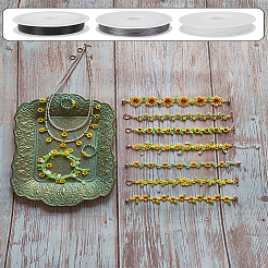 3 рулон 3 цветов нитки для бижутерии своими руками фурнитура цветная проволока в виде хвоста тигра&nbsp;TWIR-LP0001-06A