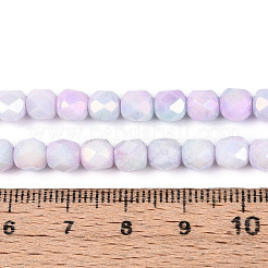 Антикоррозийные гальванические стеклянные бусины&nbsp;X-GLAA-N057-6mm-05