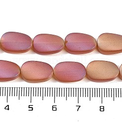 Стеклянные бусины с гальваническим покрытием &nbsp;EGLA-C009-01B-FR06