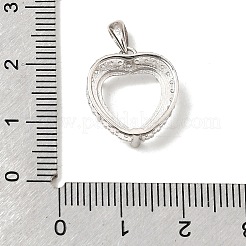 Сеттинги Серебряный кулон кабошон 925 стерлингов&nbsp;STER-B005-18P