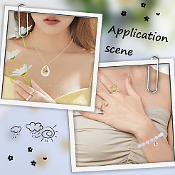 100 шт. 2 цвета подвески из сплава в тибетском стиле&nbsp;FIND-SC0010-74