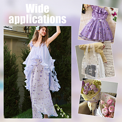 1шт полиэстеровая вышитая сетчатая ткань&nbsp;DIY-FG0008-42