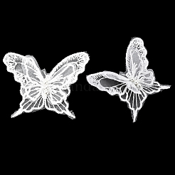 30 шт. аппликации из полиэстерового кружева в виде бабочек&nbsp;DIY-CY0001-65B